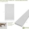 Ekena Millwork 94H x 3/4T Adjustable PVC Slat Wall Panel Kit w/ 4W Slats, Unfinished contains 11 Slats SWP55X94X0750UN - alternate 6